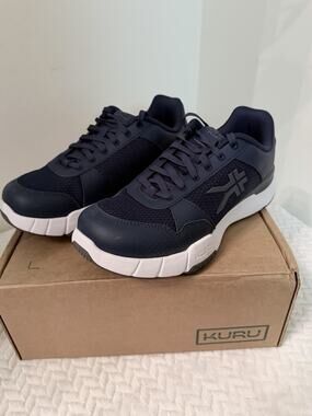 Kuru QUANTUM 2 Men's Indigo Blue and Gray Sneakers size 8.5 *FSA/HSA Eligible